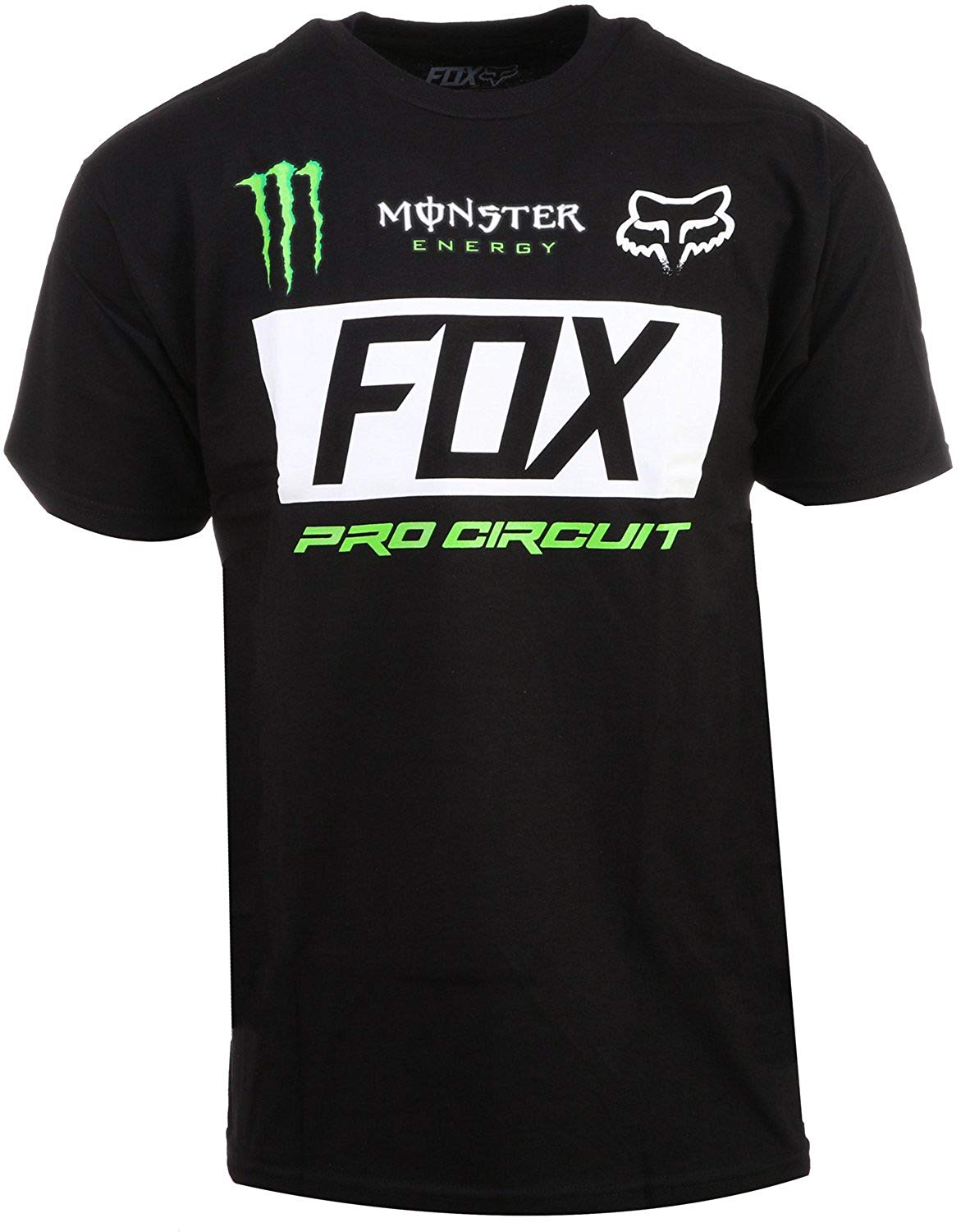 Fox Racing with Monsters Logo - Amazon.com: Fox Racing Mens Monster Paddock Short-Sleeve Shirt: Clothing