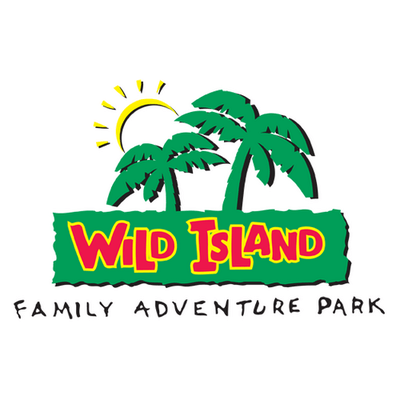 Pacman-like Brand Green Logo - Wild Island this post if you love the classics