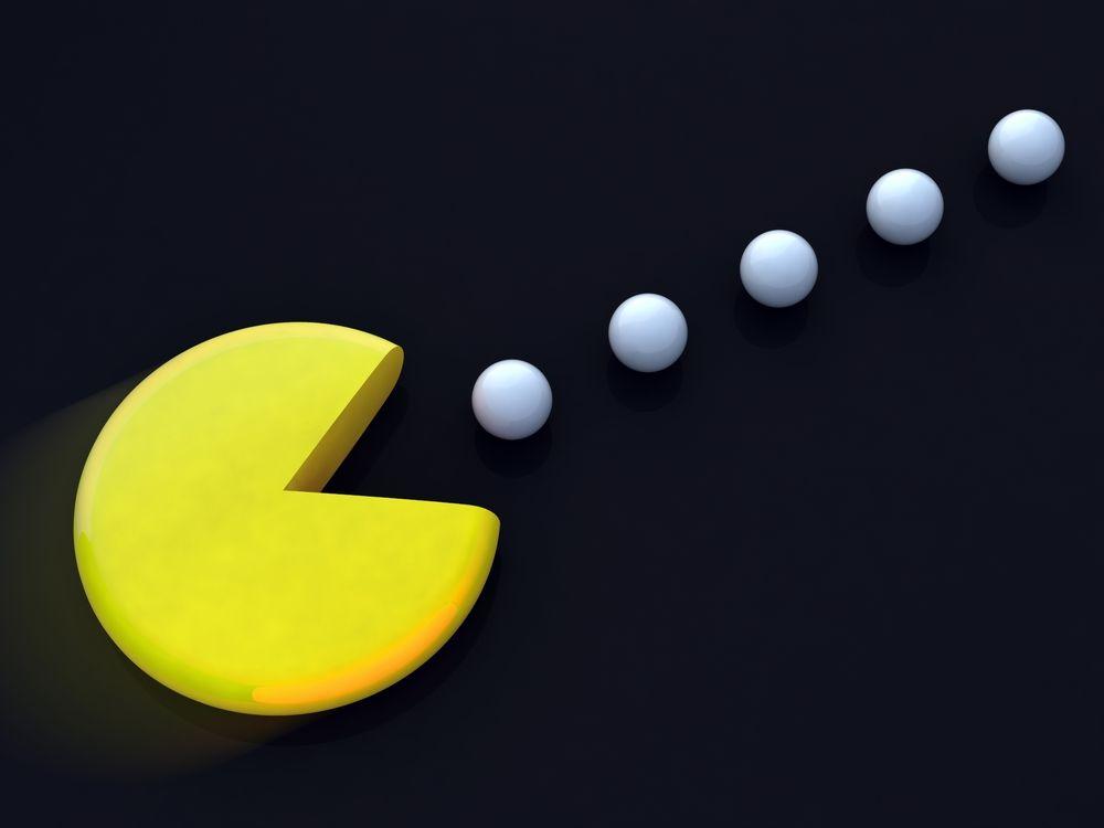 Pacman-like Brand Green Logo - The universe may be a giant video game, but it certainly isn't Pac ...