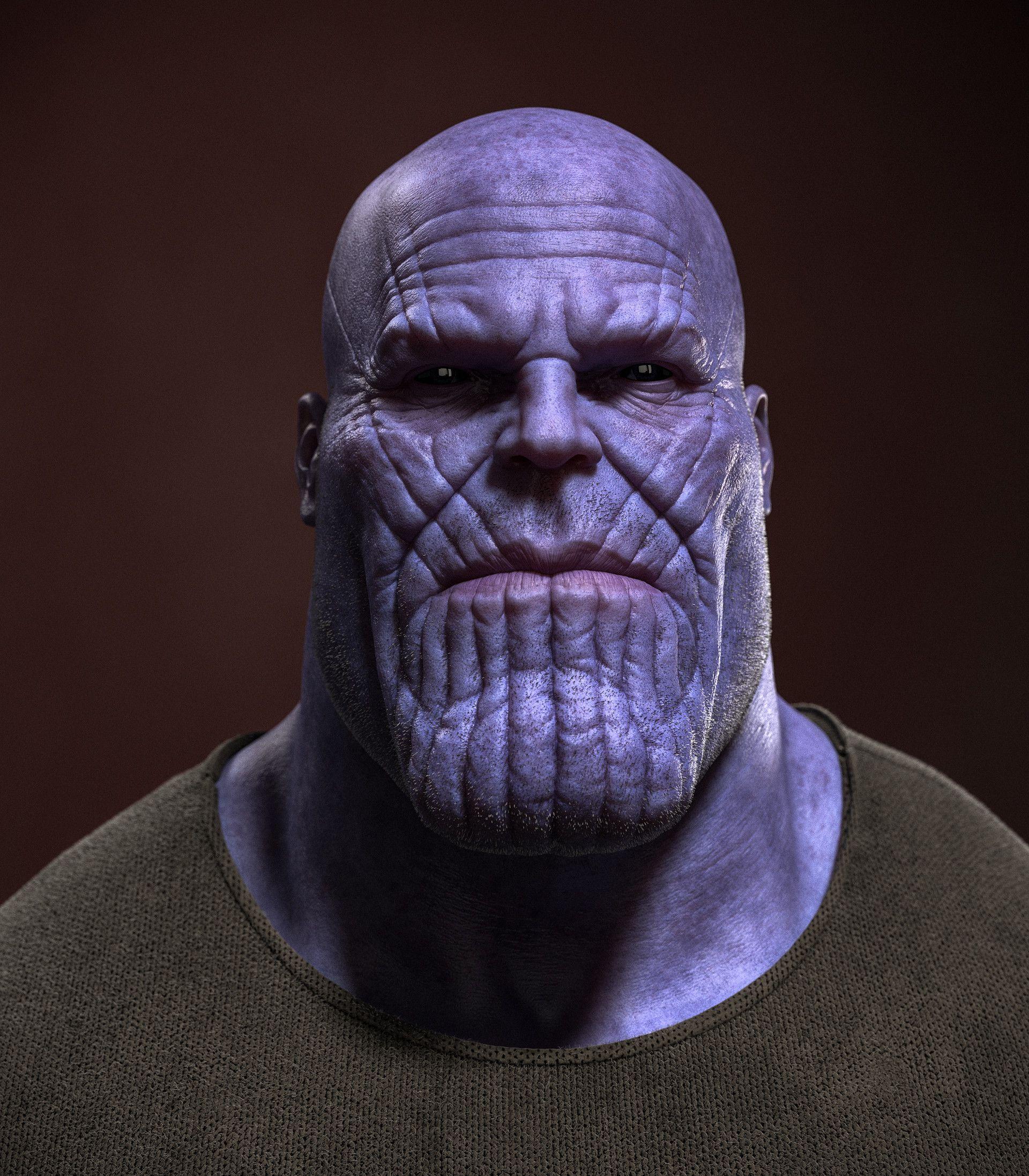 Thanos Face Logo - Thanos Face Logo