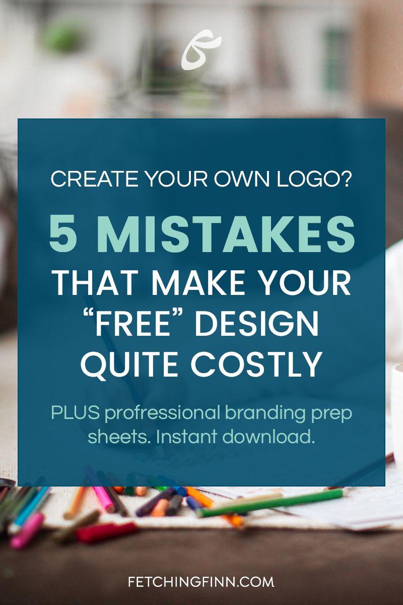 Design Your Own Business Logo - Mistakes in Creating Your Own Logo - Fetching Finn Inc.