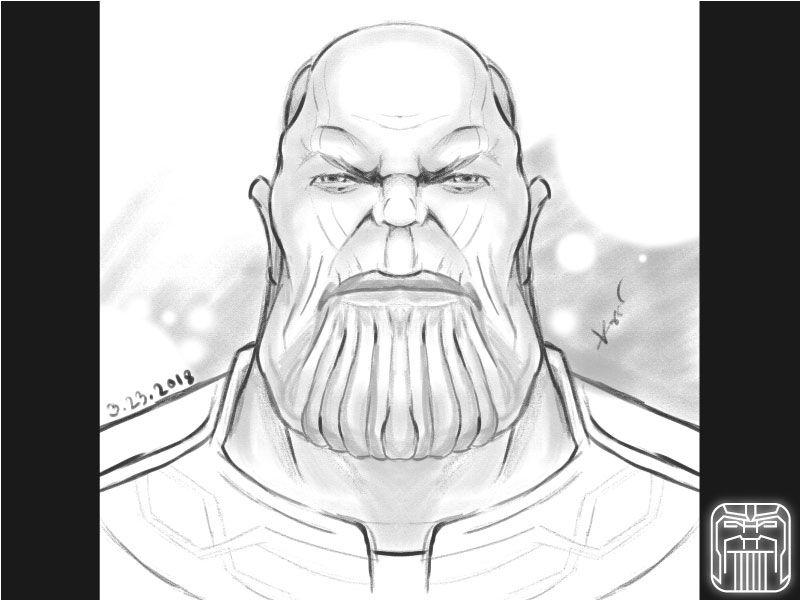 Thanos Face Logo - thanos by DewApples | Dribbble | Dribbble