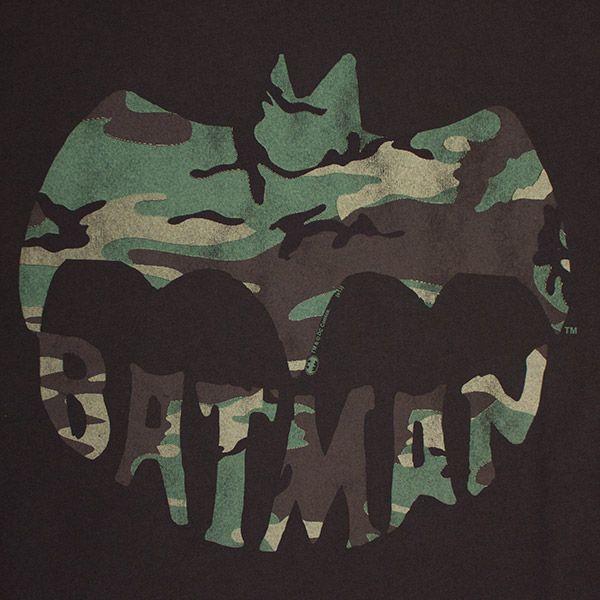 Camo Batman Logo - Batman Junk Food Camouflage Logo Shirt | SuperheroDen.com