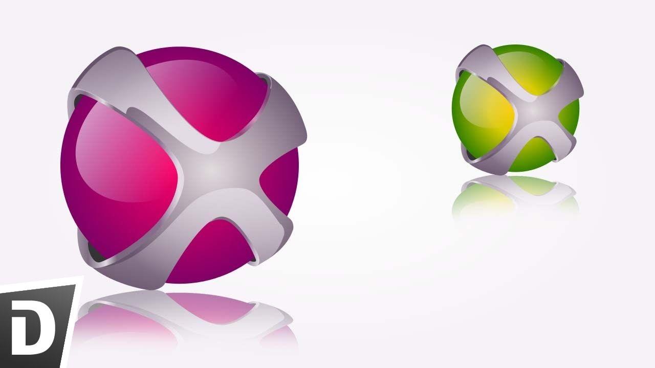 Ball with X Logo - X Ball Logo - inkscape Tutorial - YouTube