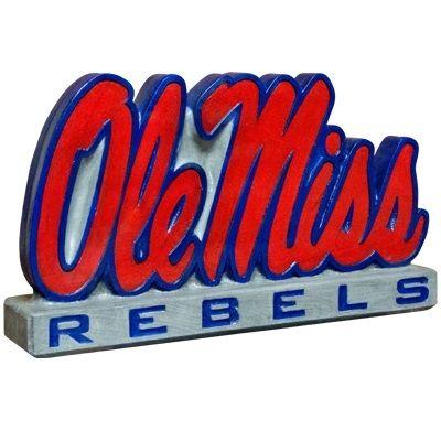 Red Statue Logo - University of Mississippi Ole Miss logo statue