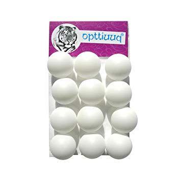 Ball with X Logo - 12 x Practice Quality Opttiuuq Qvu Plain White (logo free) Table ...