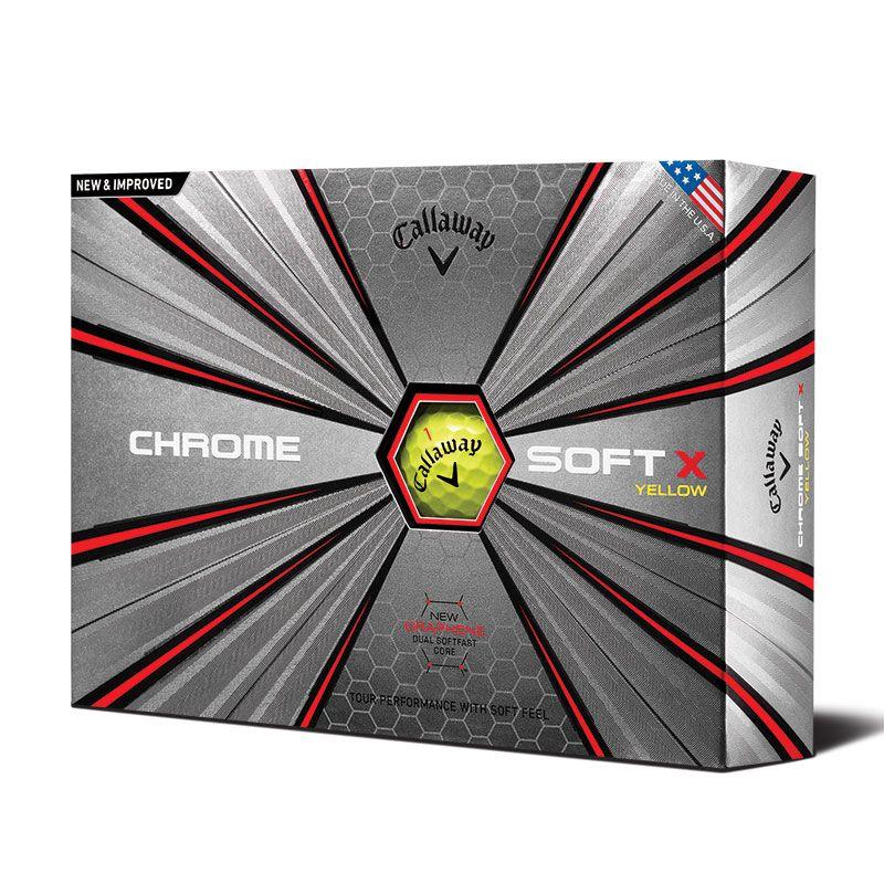 Ball with X Logo - 2018 Callaway Chrome Soft X Yellow Logo Golf Balls (12 Doz) - Free ...