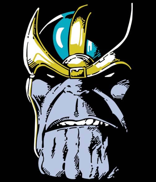 Thanos Face Logo - Thanos Face