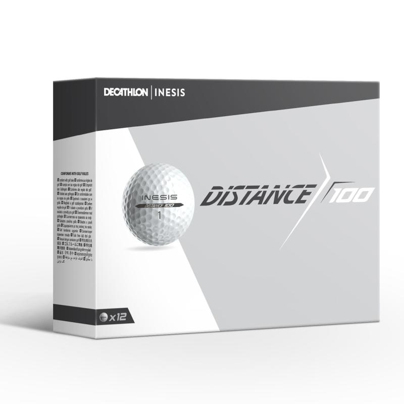 Ball with X Logo - 100 Golf Balls x 12 - White - 2 pieces | Decathlon