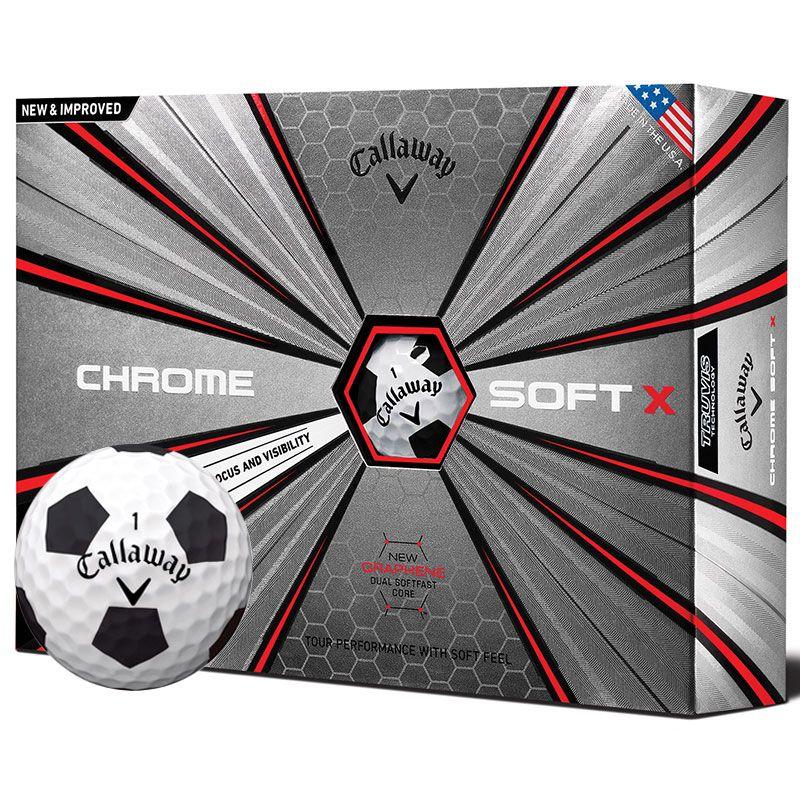 Ball with X Logo - Callaway Golf Chrome Soft X Truvis 12 Ball Pack 2018 from american golf