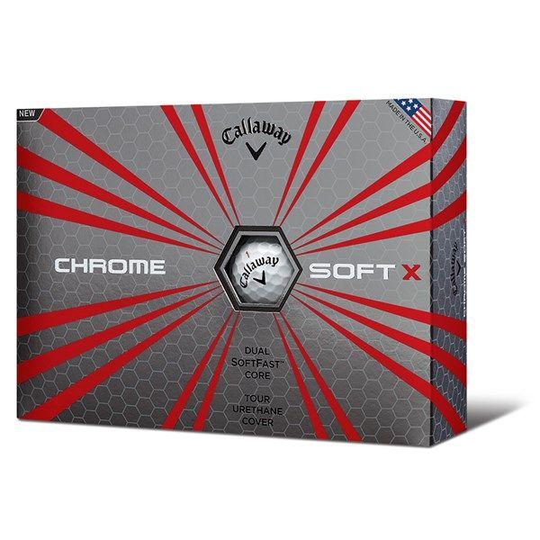 Ball with X Logo - Callaway Chrome Soft X Golf Balls (12 Balls) 2017 - Logo Overrun