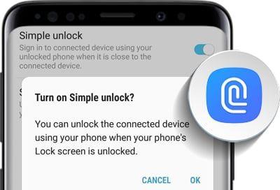 Simple Phone Gray Logo - Use Simple Unlock in Samsung Flow