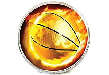 Basketball On Fire Logo - Basketball on Fire Logo Hitch Cover Hitch