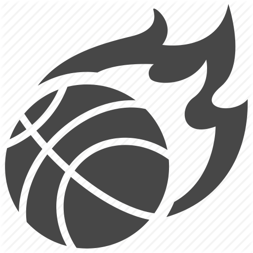 Basketball On Fire Logo - Ball, basketball, fire, nba, sport icon