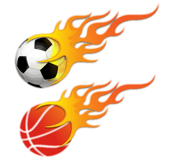 Basketball On Fire Logo - Basketball on fire clip art free download - RR collections