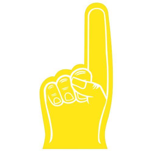 Yellow Finger Logo - FOAM HAND - 18