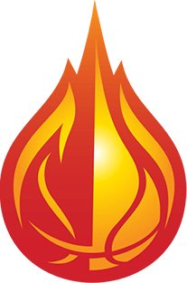 Basketball On Fire Logo - Elite Guard Training