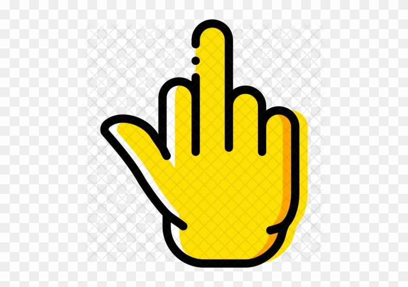 Yellow Finger Logo - User Interface Gesture Icons - Middle Finger Logo Transparent - Free ...