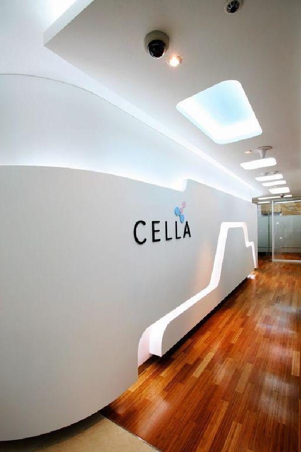 Interior Wall Logo - Interior Wall Logo. Wall Interior with Cella Logo
