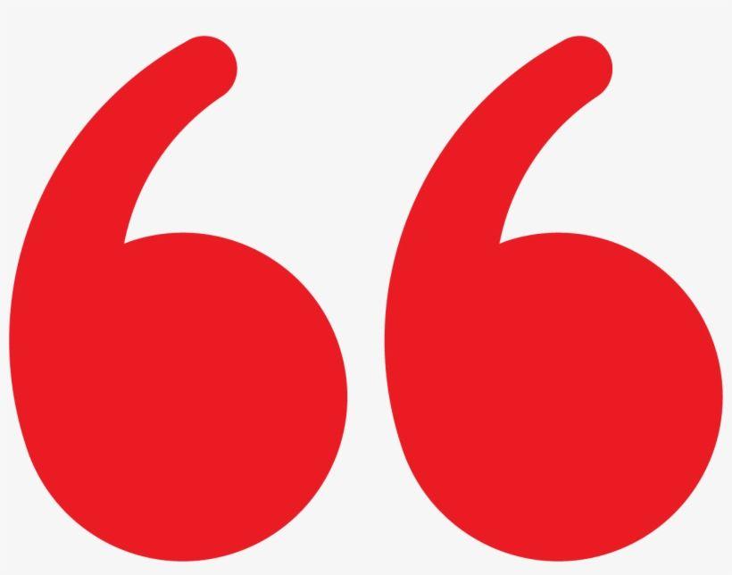 Red Quotation Mark Logo - Red Quotation Marks Png Transparent PNG Download