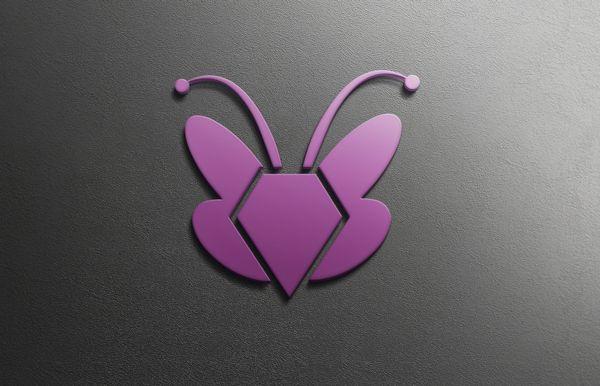 BS Butterfly Logo - Feminine, Modern, It Company Logo Design for no need text editing