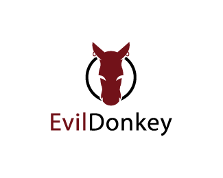 Donkey Logo - Evil Donkey Designed