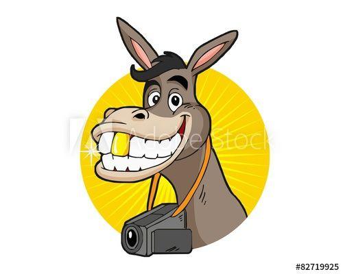 Donkey Logo - donkey video logo image vector - Buy this stock vector and explore ...