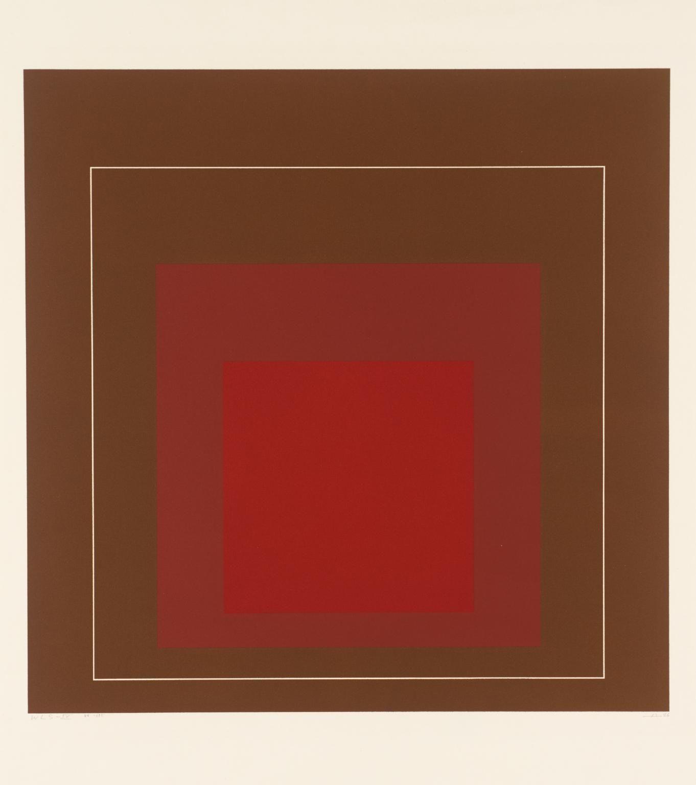 Red White Line Logo - White Line Square IV', Josef Albers, 1966 | Tate