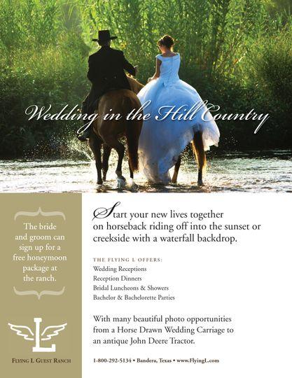 Flying L Horse Logo - Flying L Hill Country Resort - Venue - Bandera, TX - WeddingWire