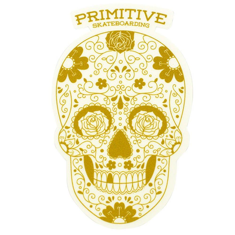 Primitive Skate Logo - Primitive Victory Gold Skate Sticker