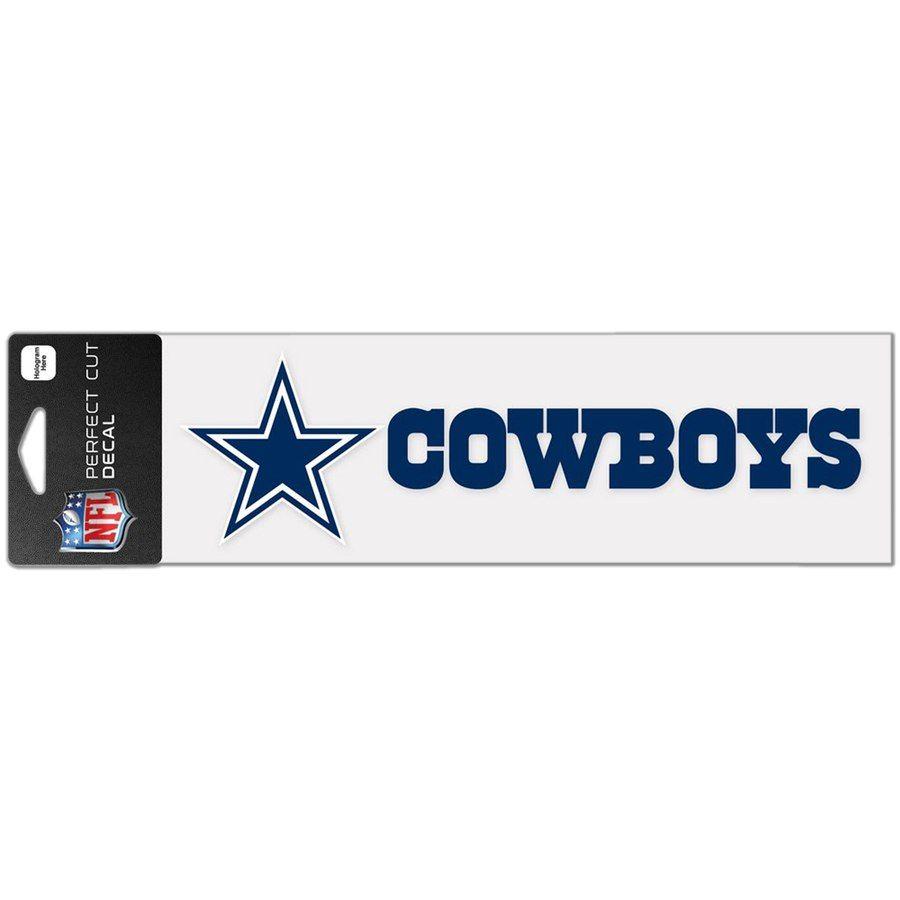 Dallas Cowboys Name Logo - Dallas Cowboys WinCraft 3 x 10 Logo & Name Perfect Cut Decal