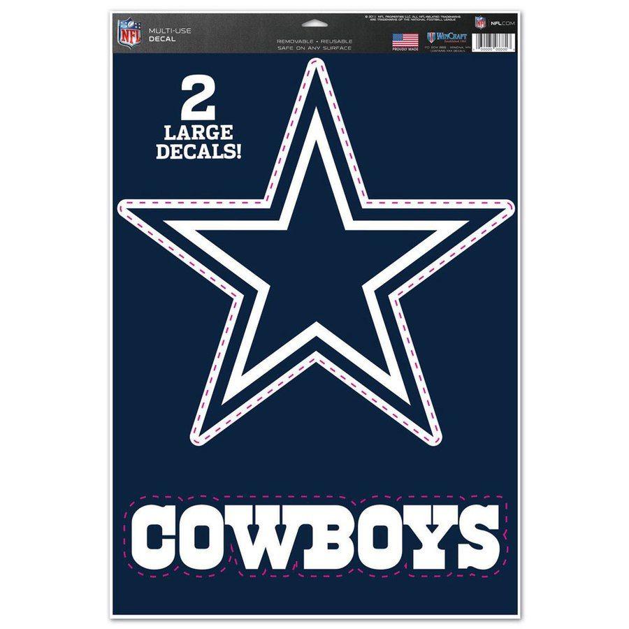 Dallas Cowboys Name Logo - Dallas Cowboys WinCraft 11 X 17 Name & Logo Multi Use Decal Sheet