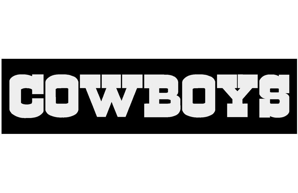 Dallas Cowboys Name Logo - Wholesale / Bulk Dropshipper Dallas Cowboys Text Logo Window Wall