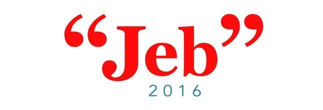 Red Quotation Mark Logo - If The Jeb Bush Logo Had Different Punctuation, His 2016 Campaign