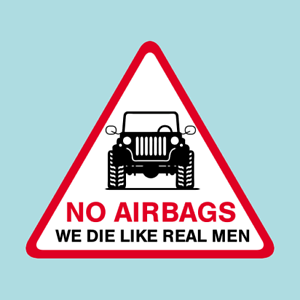 Jl Cool Logo - No Airbags Jeep CJ7 TJ YJ JK JL Wrangler Cool Creative Decal Sticker ...