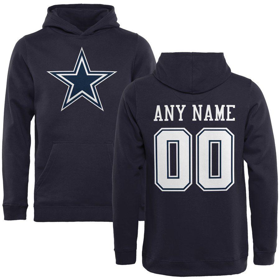 Dallas Cowboys Name Logo - NFL Pro Line by Fanatics Branded Dallas Cowboys Youth Navy Custom ...
