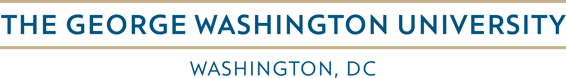 George Washington University Logo - Horizontal Logo. Marketing & Creative Services. The George