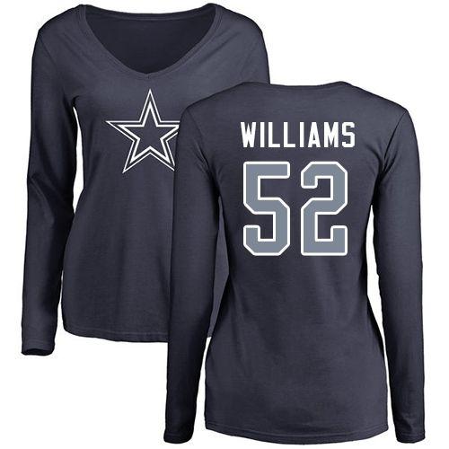 Dallas Cowboys Name Logo - Wholesale #52 Connor Williams Navy Blue Nike NFL Name & Number Logo ...