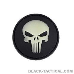 Round Punisher Logo - Rubber Patch - Punisher Round (Glow)