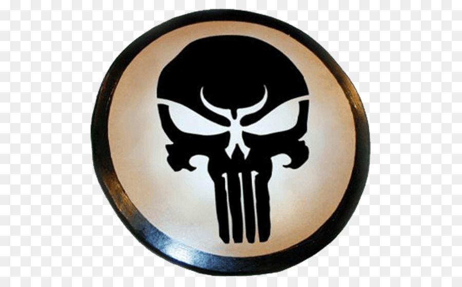 Round Punisher Logo - Punisher Human skull symbolism Round shield - skull png download ...