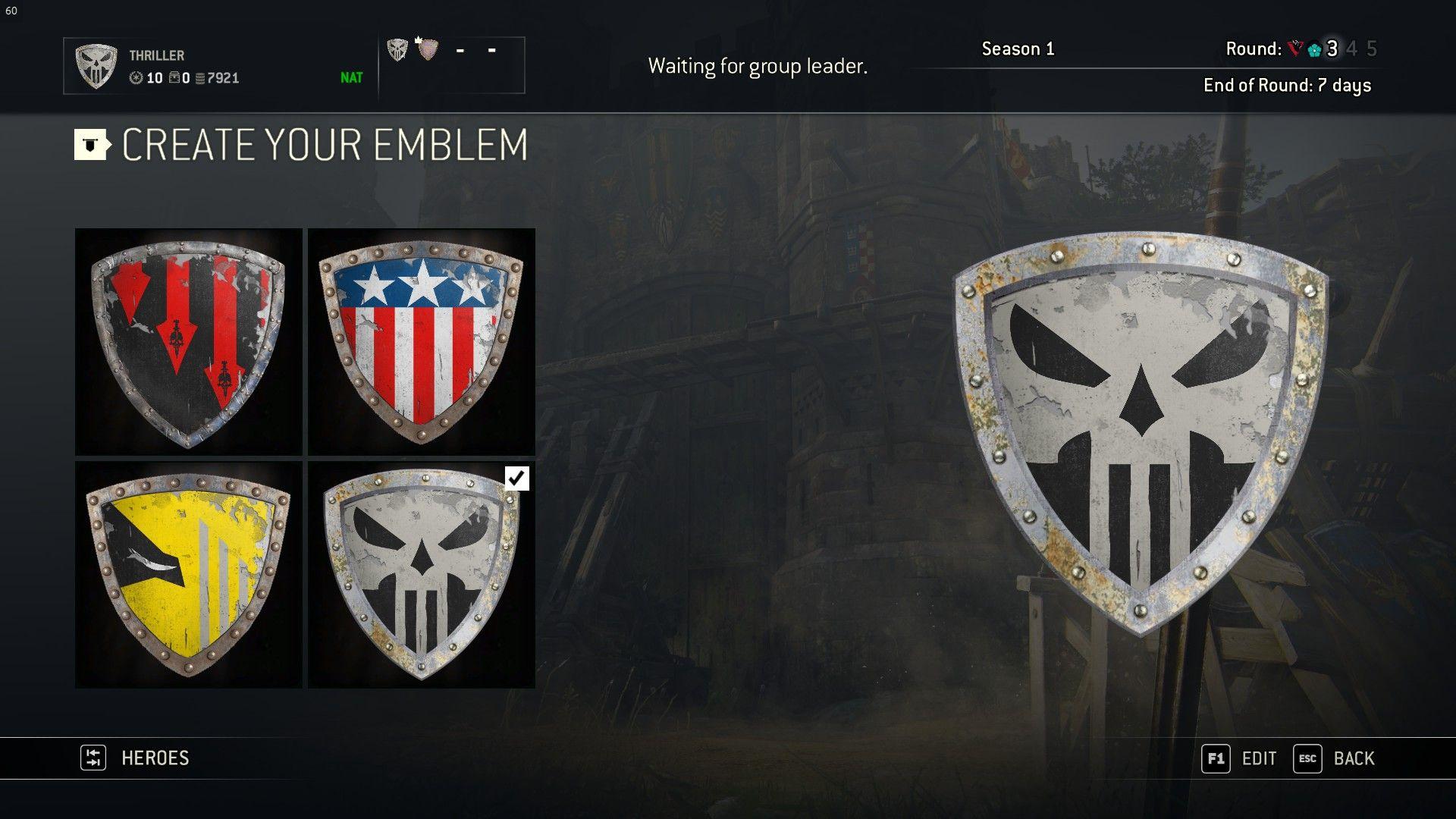 Create Shield Logo - Steps to create a Punisher emblem on For Honor - Album on Imgur
