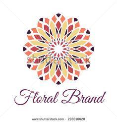 Yellow Flower Brand Logo - Best Circle Flower Logo image. Floral logo, Flower logo, Black