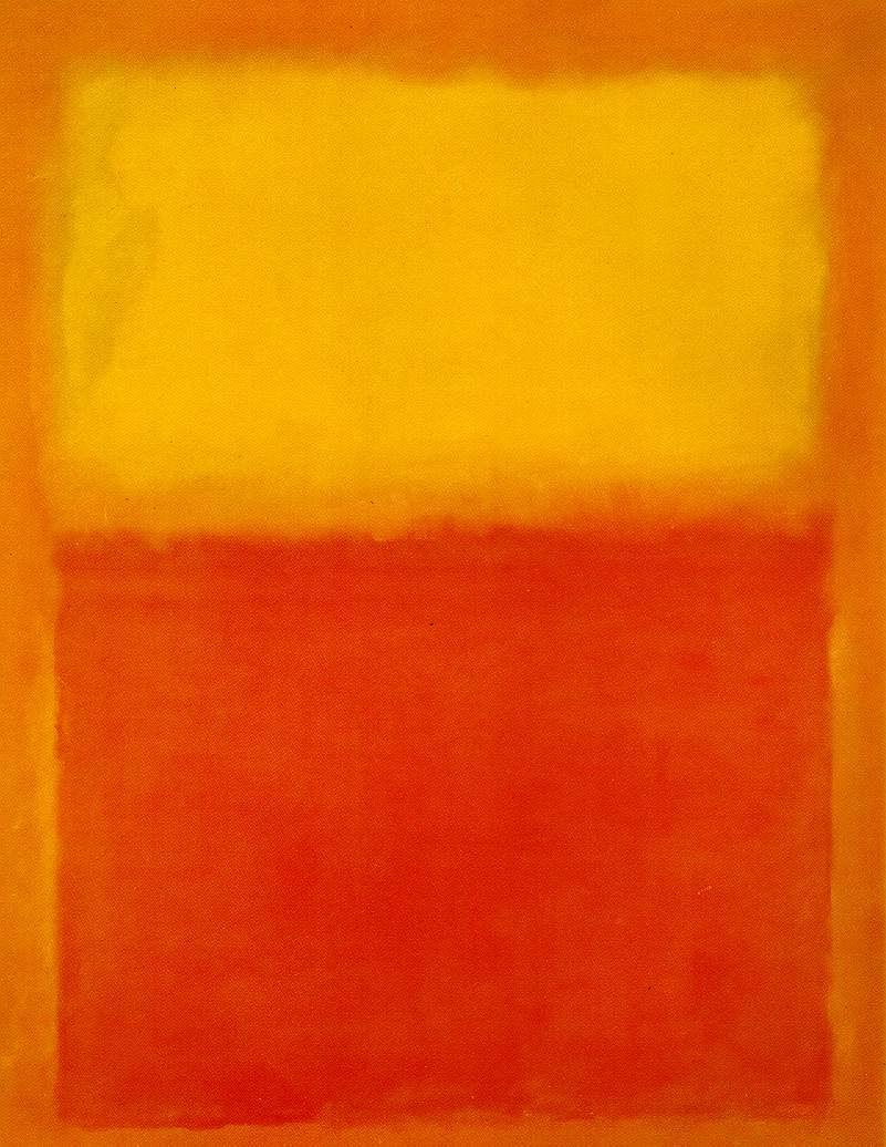 Red and Orange Square Logo - Orange and Yellow, 1956 by Mark Rothko