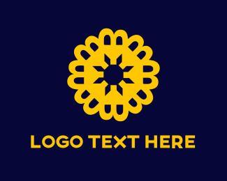 Yellow Flower Brand Logo - Sun Logos a Sun Logo, Try it FREE