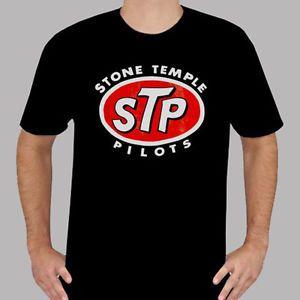 Stone Temple Pilots Logo - New Stone Temple Pilots STP Logo Rock Band Men's Black T Shirt Size