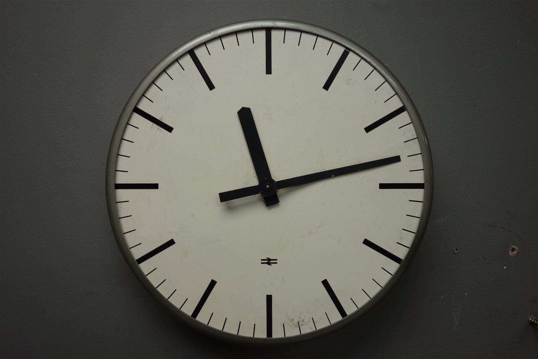 Century Clock Logo - Mid 20th century slave clock with 'British Rail' logo and two other ...