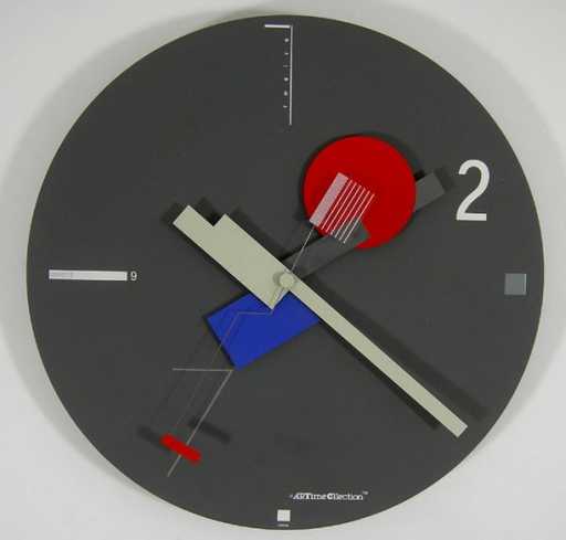 Century Clock Logo - 105: MID CENTURY MODERN CANETTI MEMPHIS WALL CLOCK