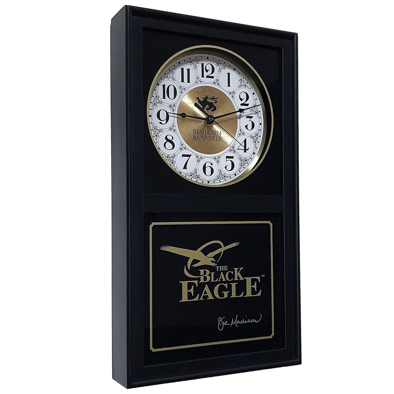 Century Clock Logo - Benjamin Banneker Black Eagle Clock (BLACK)