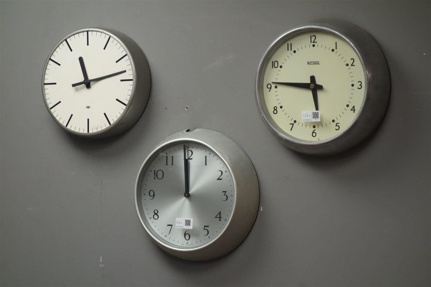 Century Clock Logo - Mid 20th century slave clock with 'British Rail' logo and two other ...