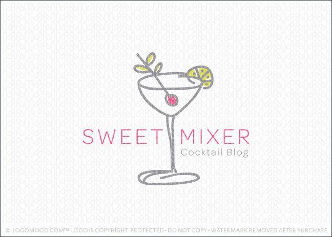 Cocktail Logo - Readymade Logos for Sale Sweet Mixer Cocktail | Readymade Logos for Sale